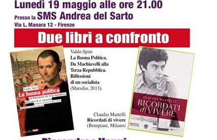 Firenze, 19 maggio - presentazione libri Spini/Martelli