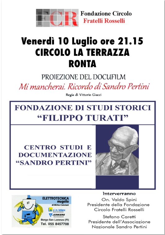 Presentazione del docufilm sulla vita di Sandro Pertini a Ronta